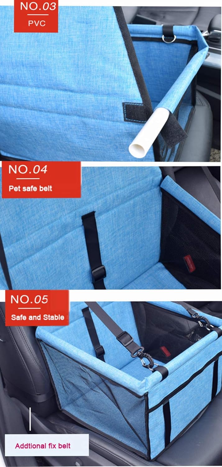 GUOYI Neu Wasserdicht Atmungsaktiv Haustier-Auto-Matte Sicherheit Haustier Auto Booster Waschbar Tra
