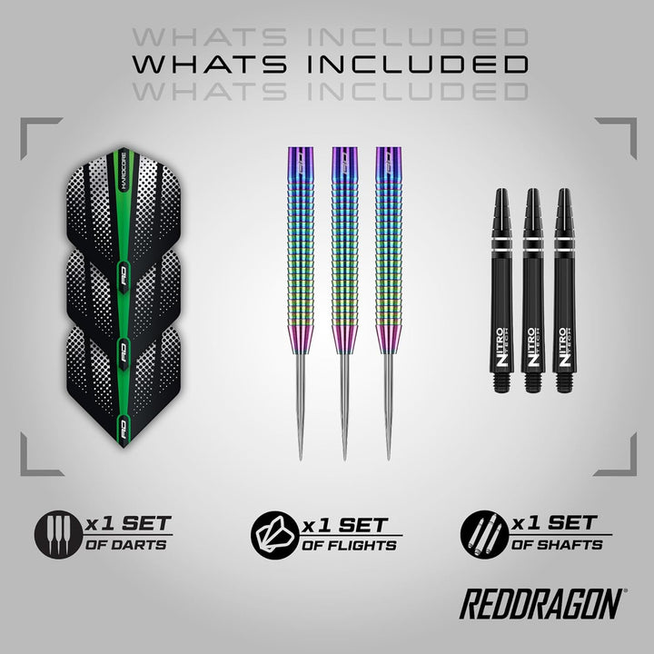RED DRAGON Razor Edge Series Dartpfeile Tungsten Profi Steel Darts mit Flights und Schäfte 23 g 2 St