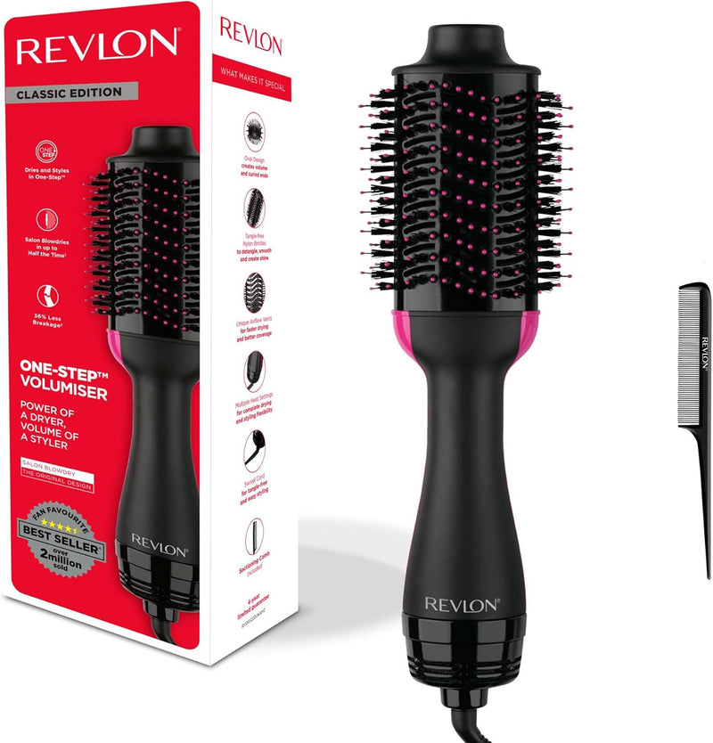 Revlon RVDR5222 Salon One-StepTM Haartrockner und Volumiser mit Kamm zum Abteilen Original mit Kamm