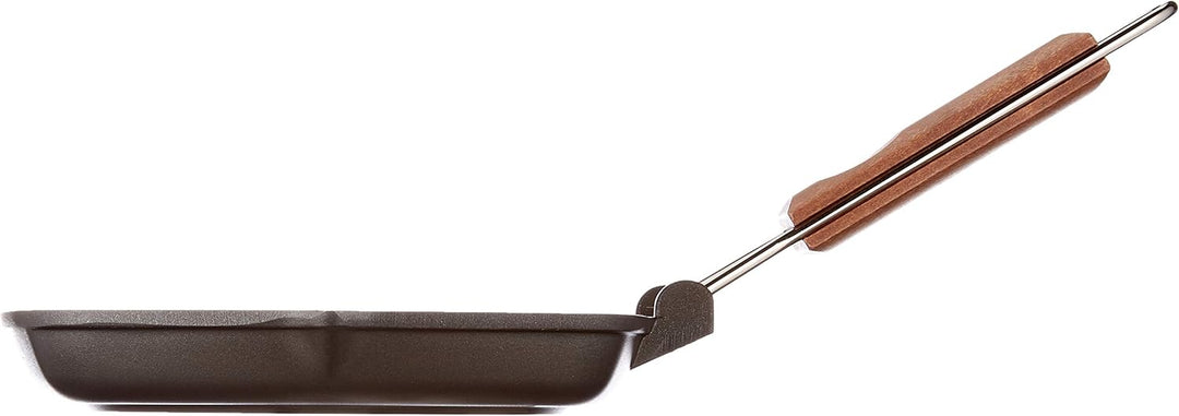 Risoli saporella Grillpfanne antihaft, Aluminium, schwarz, 20 x 20 x 2,5 cm