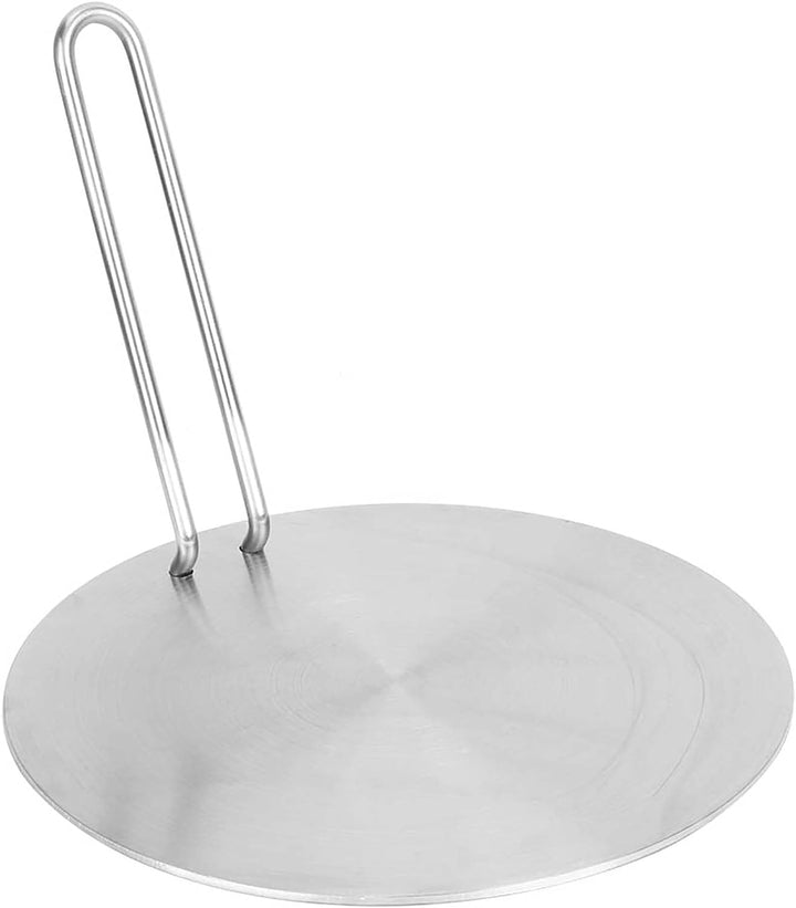 24cm Edelstahl Induktion Adapterplatte mit Abnehmbar Griff, Hitze Diffusor Induktions Platte Zwische