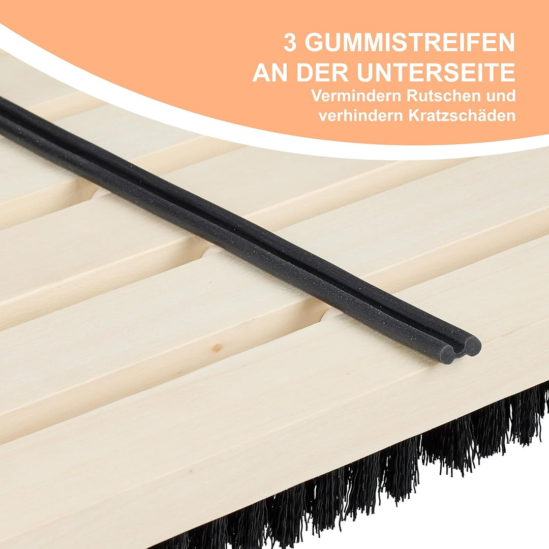 Relaxdays Schuhabstreifer, Rutschfester Boden, kräftige PP-Borsten, Aussen- & Innenbereich, Bürstenm