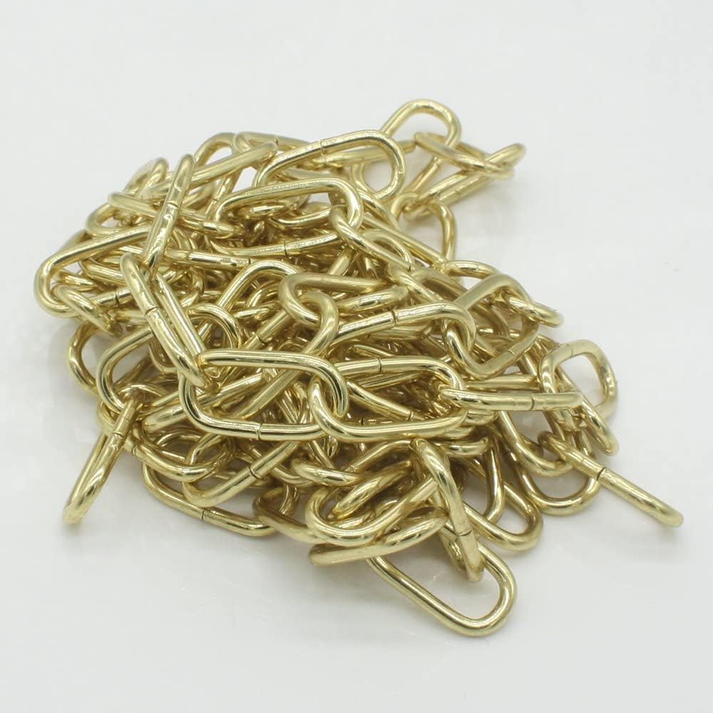 CHRISTOPH PALME 10m Eisenkette ø 2mm Glatt Zierkette Rundstahlkette Rundgliederkette Kette (Gold), G
