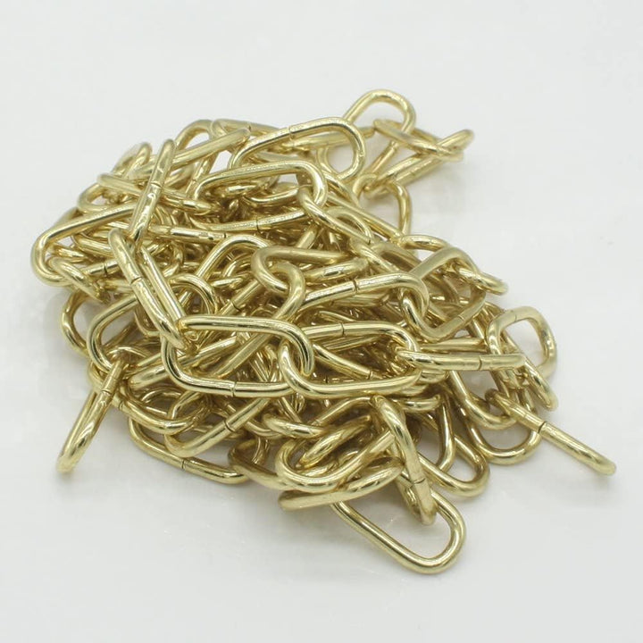 CHRISTOPH PALME 10m Eisenkette ø 2mm Glatt Zierkette Rundstahlkette Rundgliederkette Kette (Gold), G
