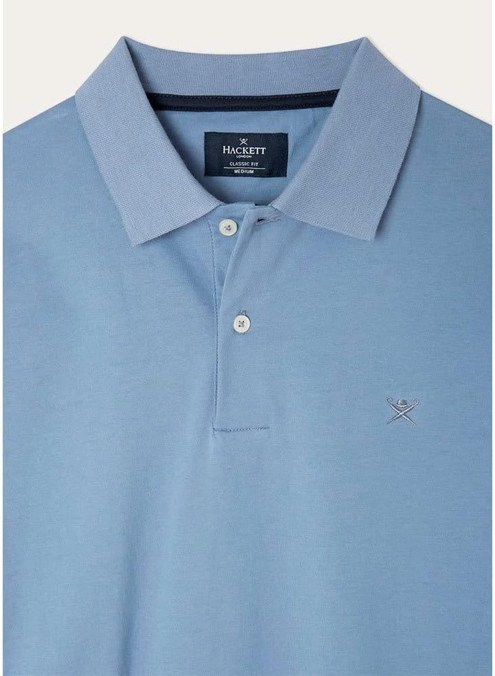 Hackett London Herren Pima Cotton Polo Polohemd XS Chambray, XS Chambray
