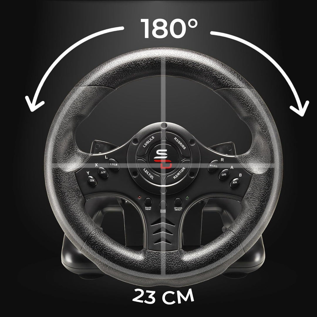 Subsonic Superdrive - Rennlenkrad SV450 Racing Wheel lenkräd mit Pedalen, Shift & Vibration - Xbox X