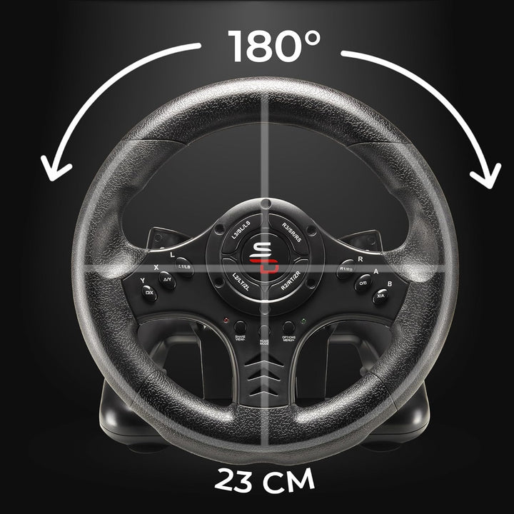 Subsonic Superdrive - Rennlenkrad SV450 Racing Wheel lenkräd mit Pedalen, Shift & Vibration - Xbox X