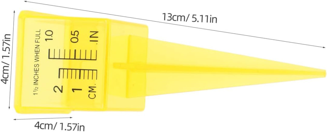 BESPORTBLE 9 Stück Regenmesser Outdoor Präziser 1,5-Zoll Kunststoff Niederschlagsmesser Garten Terra