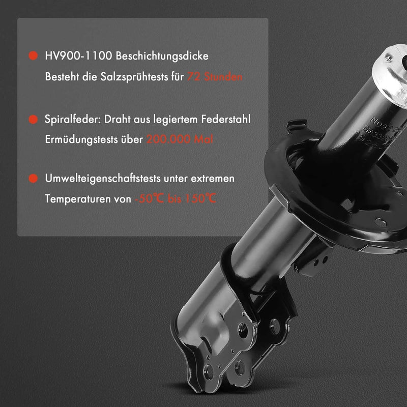 Frankberg 2x Stossdämpfer Vorne Links Rechts Kompatibel mit Picanto SA 1.0L 1.1L Schrägheck 2004-201