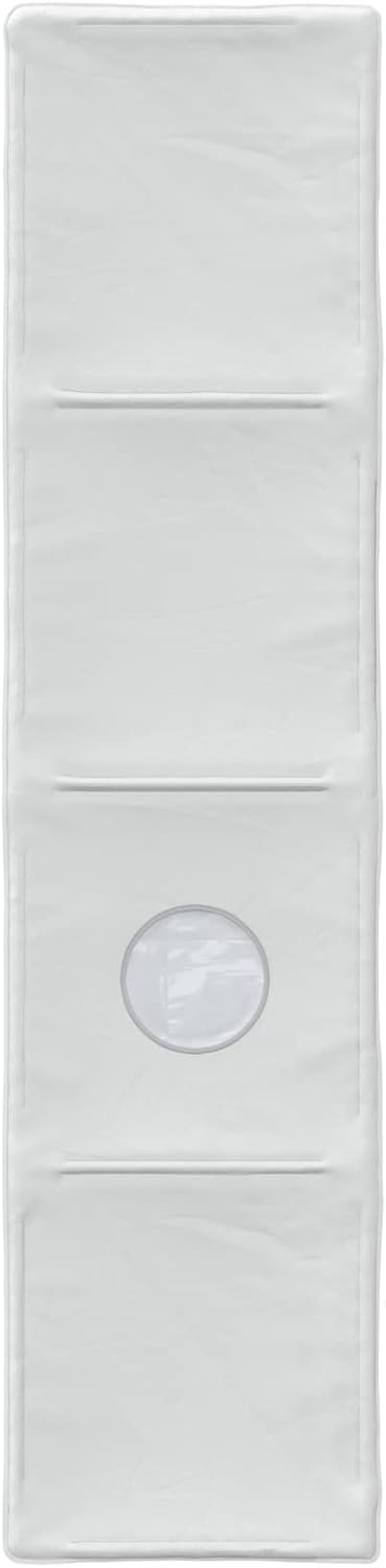Bettunnel 2-teilig Weiss 211 x 52,5 x 2 cm Polyester mit Montage, langlebig und atmungsaktiv, ideal