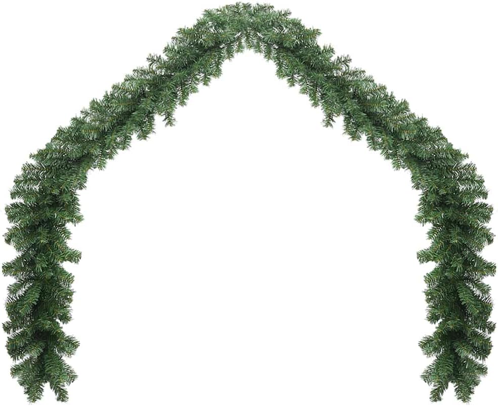 vidaXL Weihnachtsgirlande PVC 5m Tannengirlande Türgirlande Weihnachtsdeko 5 m, 5 m