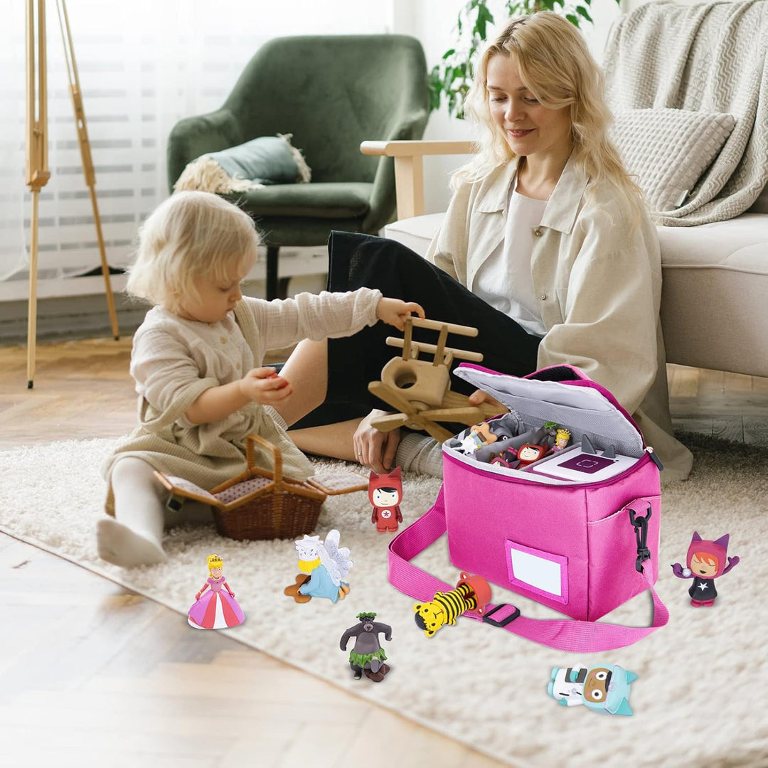 Tasche Kindergepäck viel Platz für Toniebox Figuren Tigerbox Transport Folie Hörfiguren Musikboxen M