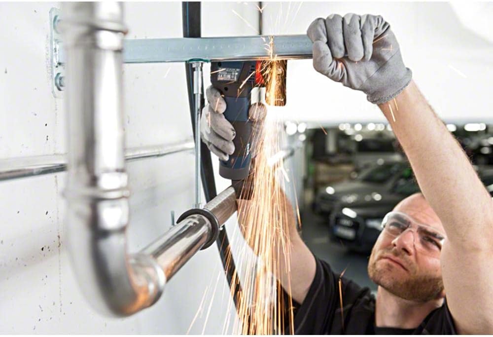 Bosch Professional 12V System Akku Winkelschleifer GWS 12V-76 (3 Trennscheiben, Scheibendurchmesser: