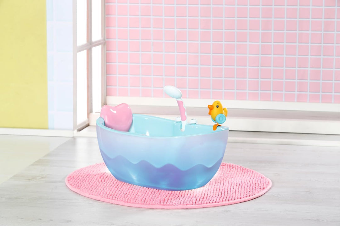 Baby Born Bath 835784 - Puppenzubehör von 36 und 43 cm mit Licht- / Soundeffekten, inklusive Kissen