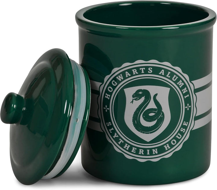 Elbenwald Harry Potter Hogwarts Alumni Keksdose Slytherin - 2,5 x 21,5 x 12,5 cm - mit Schlangen Wap