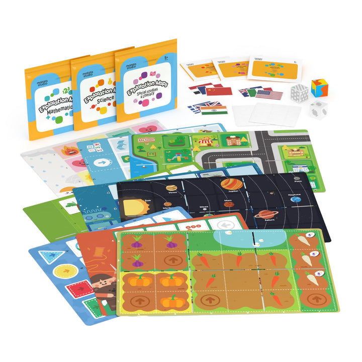 MatataStudio Erkundungskarte für Tale Bot & Coding Set, Naturwissenschaften, Mathematik, Sozialkunde