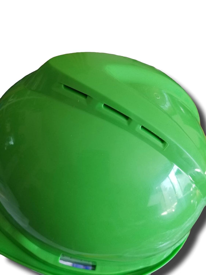 Hard Hat, FrtBrm, NnSlttd, 4Rcht, Hi-Viz Grn lindgrün Standard mit 4-Punkt Fas-Trac III Ratschenfede