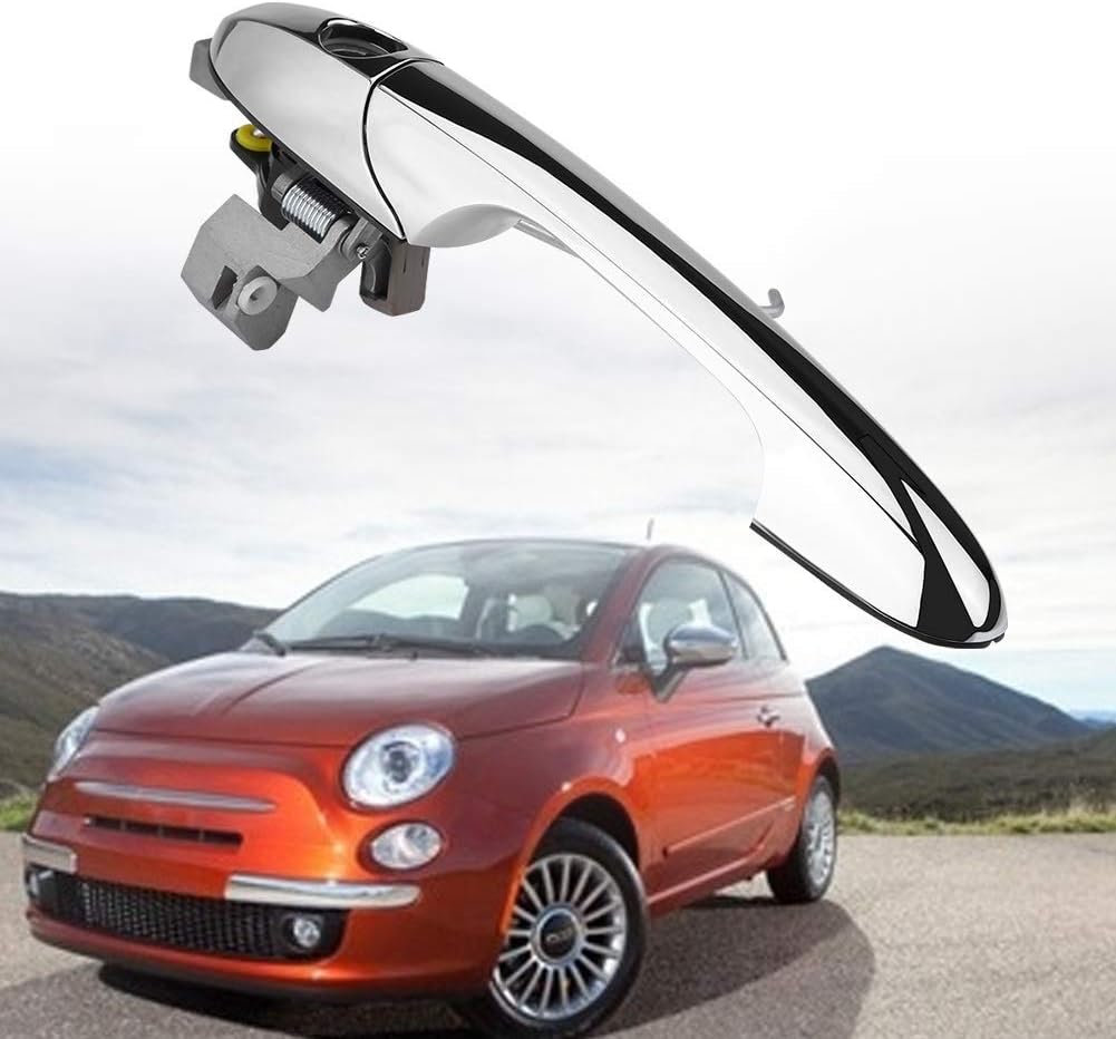 EVGATSAUTO Ersatz Auto Türgriff passend für 500 2012 2013 2014 2015 2016 2017 2018 Chrom 68069943AC