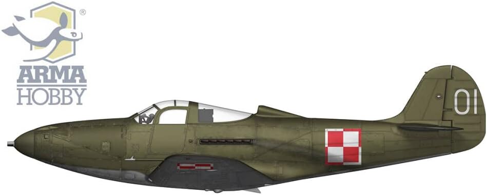 Assembly Model kit Made from Plastic P-39Q Airacobra (70055) in Scale 1/72