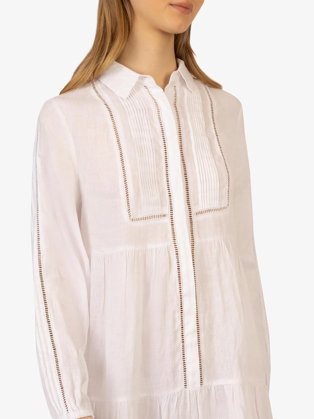 Mint & Mia Damen Webkleid Dress 34 Creme, 34 Creme