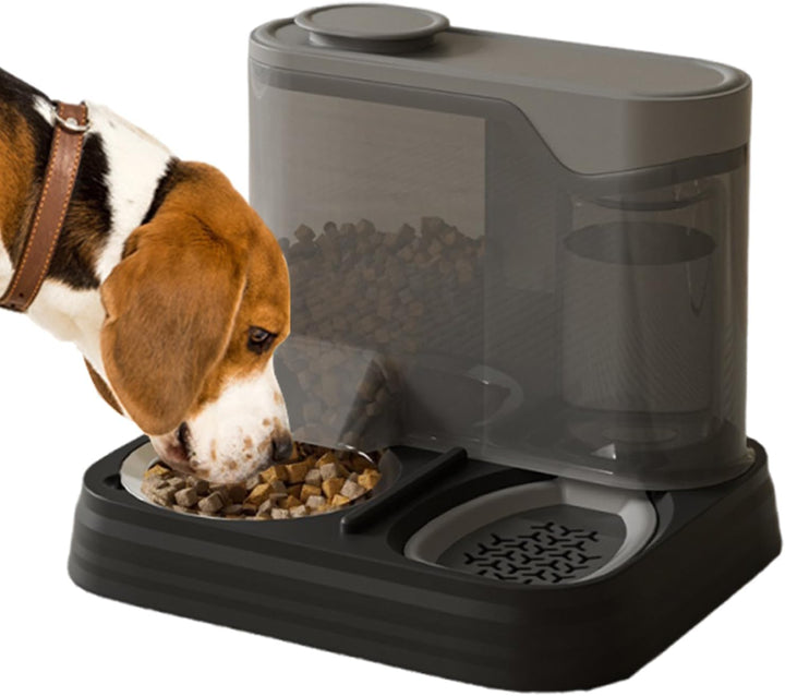 Automatischer Katzenfutterautomat - Haustierfutter- Und Wasserspender | 2-in-1 Nass- Und Trockenfutt