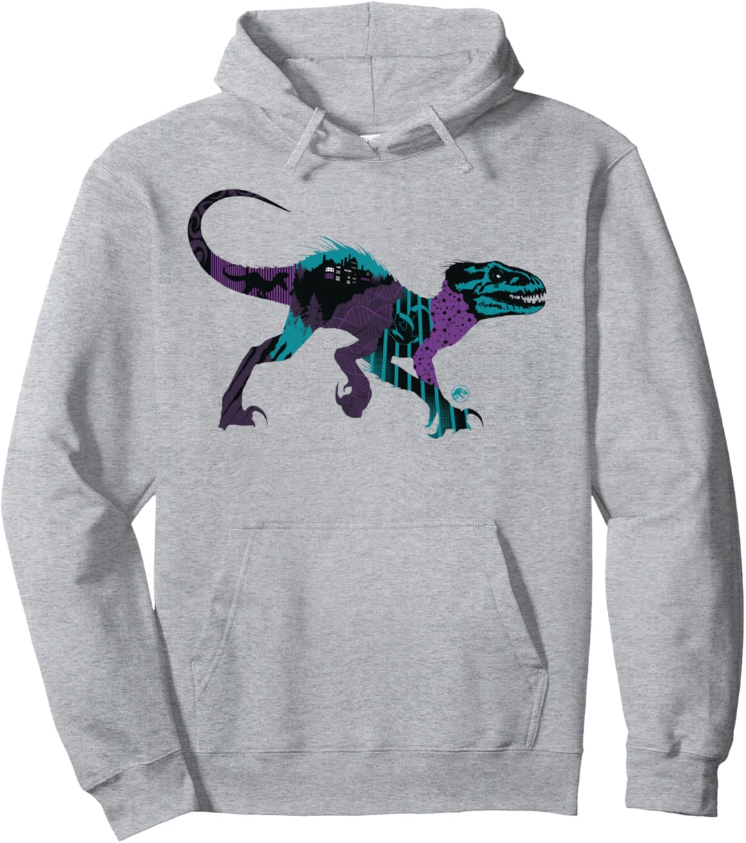 Jurassic World 2 Indoraptor DNA Pattern Fill Pullover Hoodie