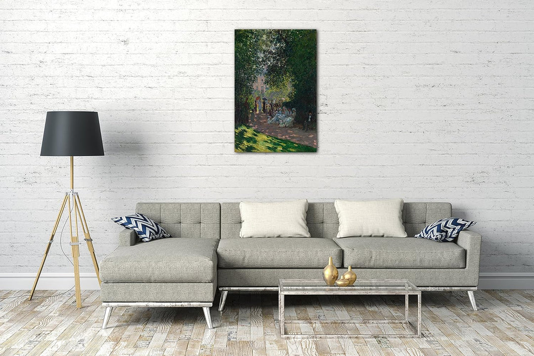 Printed Paintings Leinwand (60x80cm): Claude Monet - Der Parc Monceau 60x80 cm, 60x80 cm