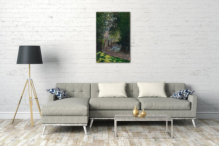 Printed Paintings Leinwand (60x80cm): Claude Monet - Der Parc Monceau 60x80 cm, 60x80 cm
