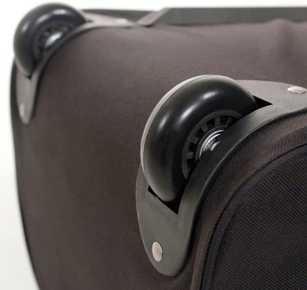 Deluxe Golf-Flugtasche mit Rädern Schwarz, Schwarz