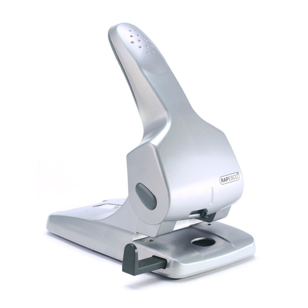 Rapesco 0732 Zero-65 Hochleistungslocher, 65 Blatt Stanzkapazität, Silber, Silber