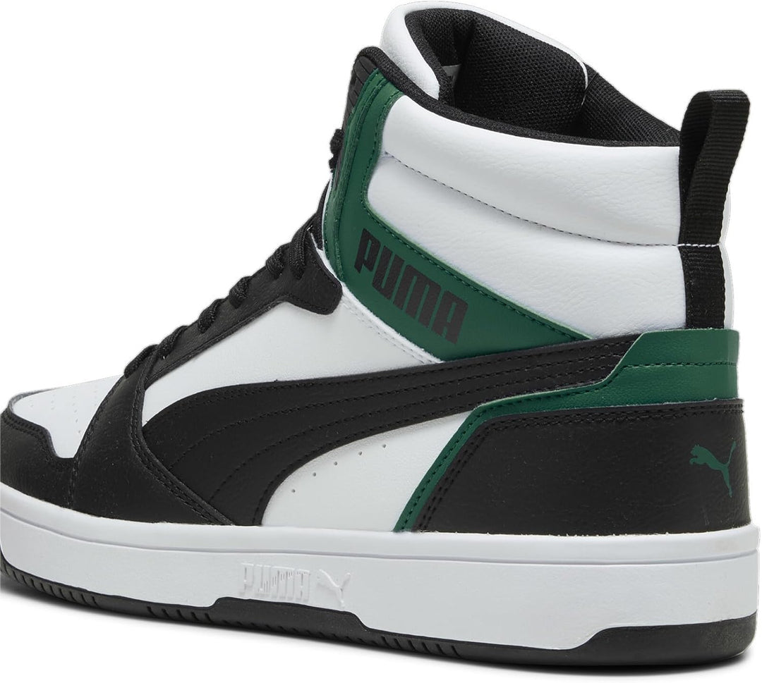 Puma Unisex Rebound V6Sneaker 44 EU Puma White Puma Black Vine, 44 EU Puma White Puma Black Vine