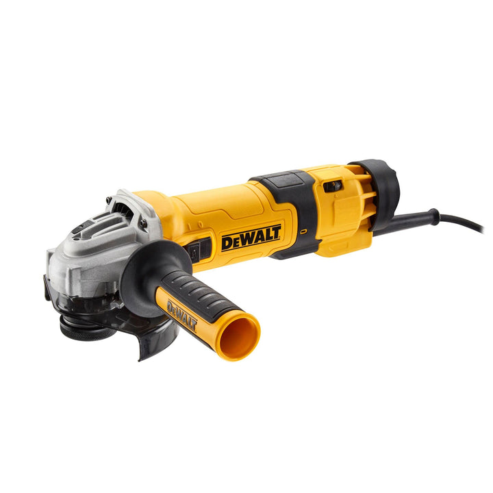DeWalt Winkelschleifer (1500 Watt, 125 mm mit Drehzahlelektronik, mit Sanftanlauf und Nullspannungss