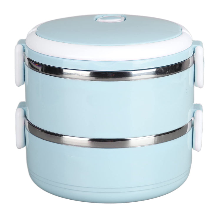 Bento Box aus Edelstahl 304. Stapelbare,Thermo Lunchbox, Isolierte Brotdose Kinder, Runde Lunchbehäl