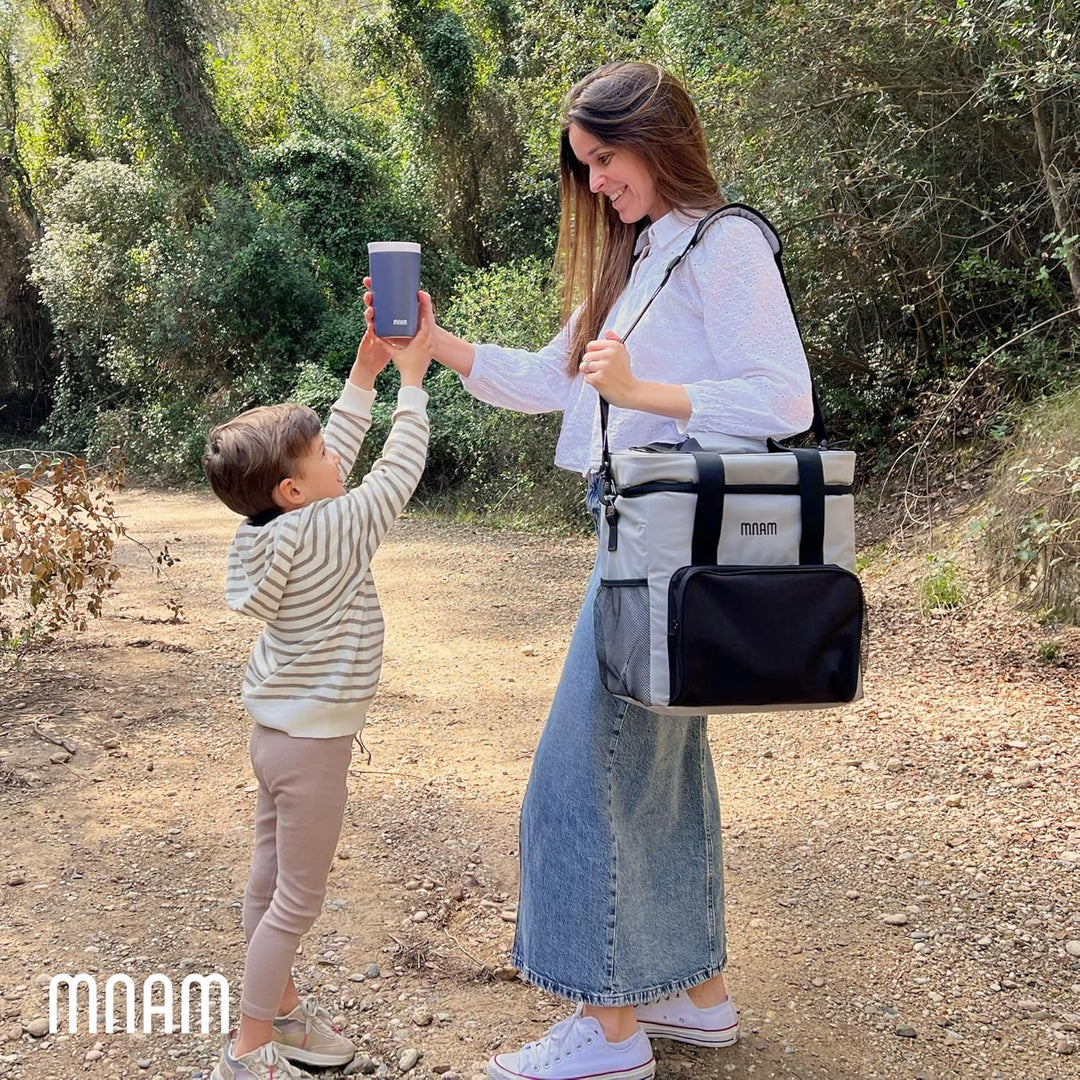 mnam 26L Kühltasche Faltbare Picknicktasche - Luchtasche - Kühltasche Strand - Getränke Picknickkorb