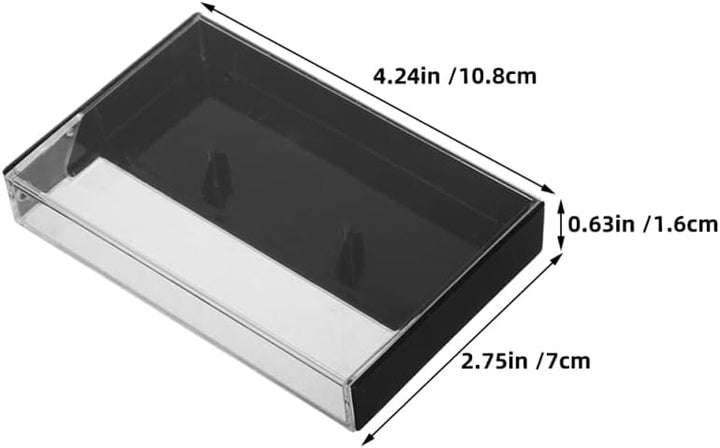 Supvox 20stücke Transparent Kassettendeckel Fall Audio Aufnahme Kassette Hülle Leer Lagerung Halter