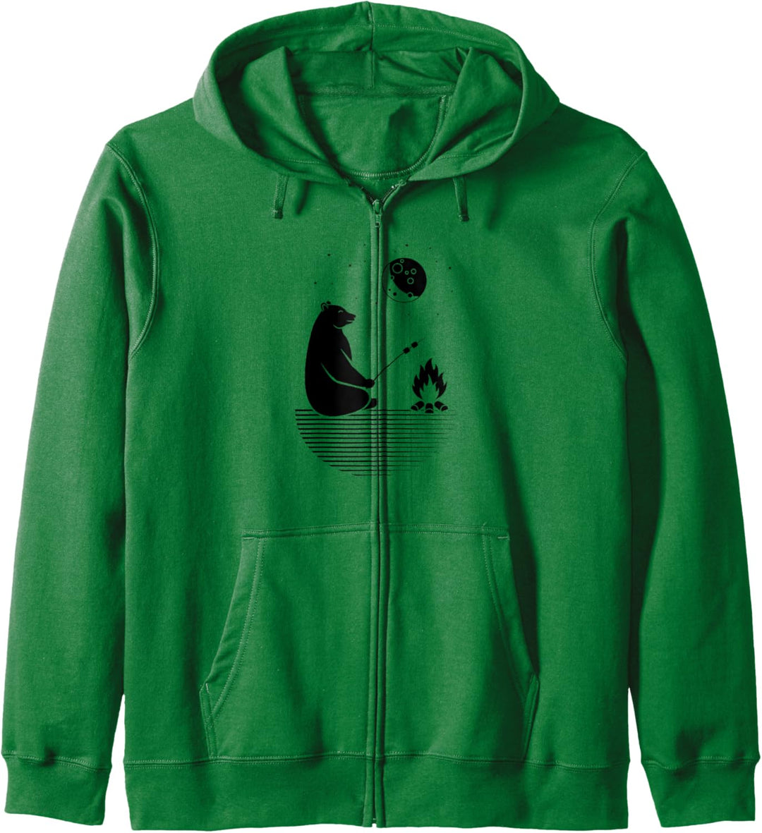 Grizzly Barbecue Grillen Wildnis Natur Abenteuer Kapuzenjacke