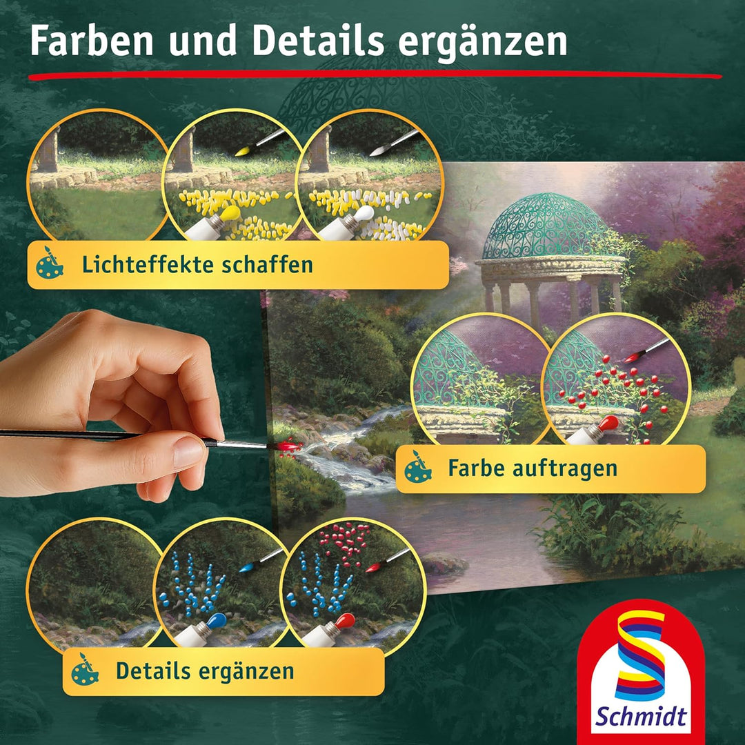 Pools of Serenity: My Artnoble® Thomas Kinkade | Premium-Malset mit vorgedruckter Leinwand und Acryl