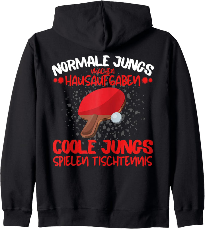 COOLE JUNGS SPIELEN TISCHTENNIS! TISCHTENNISSPIELER SPRUCH Kapuzenjacke