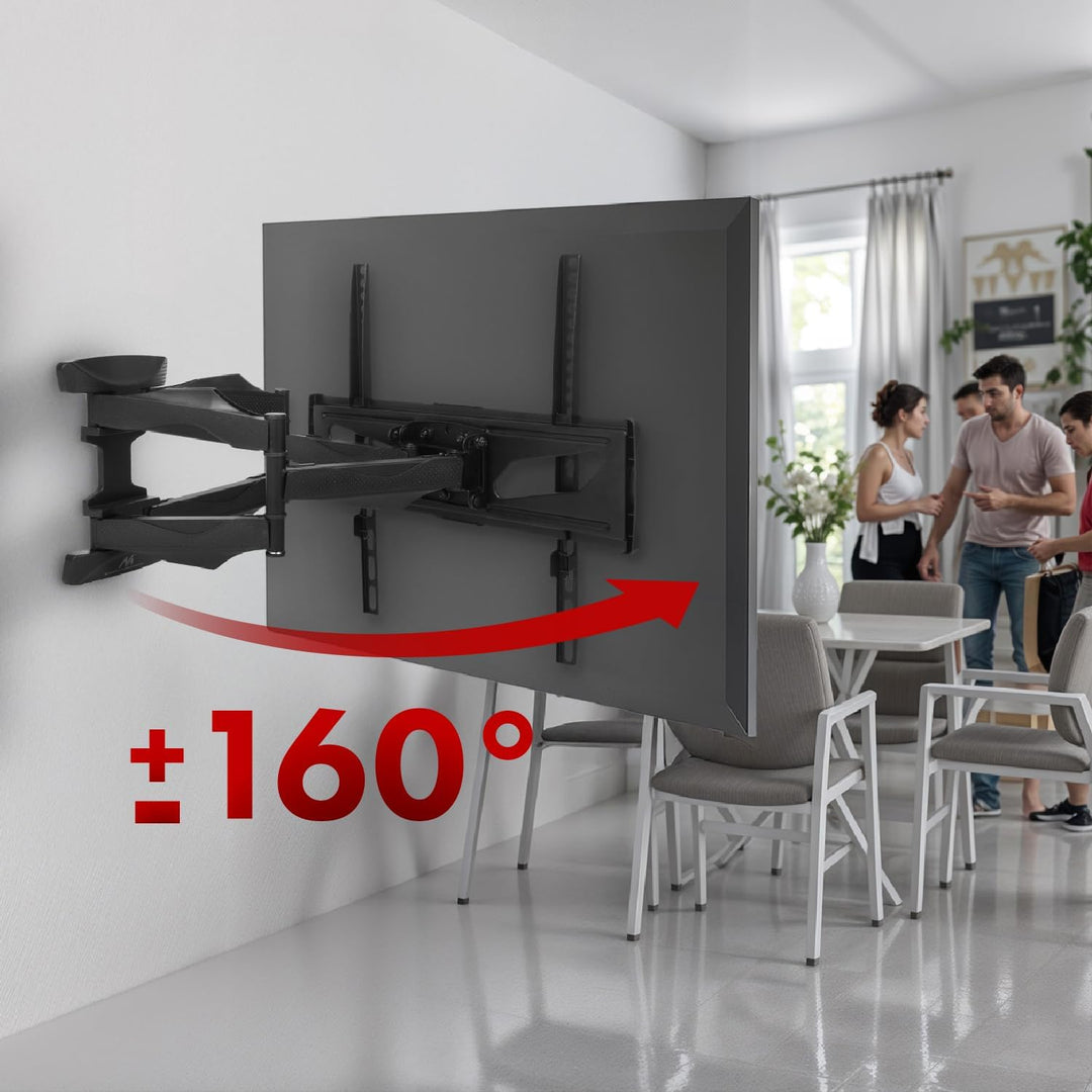 Maclean MC-781 Wandhalterung für OLED QLED LCD LED Plasma Fernseher 26-55" TV Halterung bis 45kg Dop