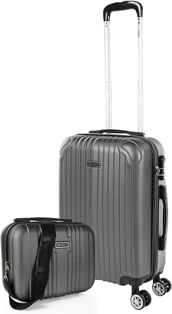 ITACA - Trolley Handgepäck Cabin Trolley Koffer Reisekoffer Hartschalenkoffer mit Zahlenschloss - Ka