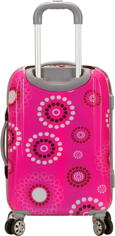 Rockland Vision Hartschalen-Trolley, Rosa Perle, Carry-On 20-Inch, Vision Hartschalen-Koffer mit Dre