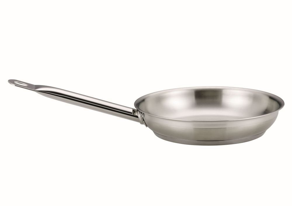Kelomat, 1814-318, Edelstahl-Bratpfanne PROFI ohne Deckel, Durchmesser 24 cm, Induktion