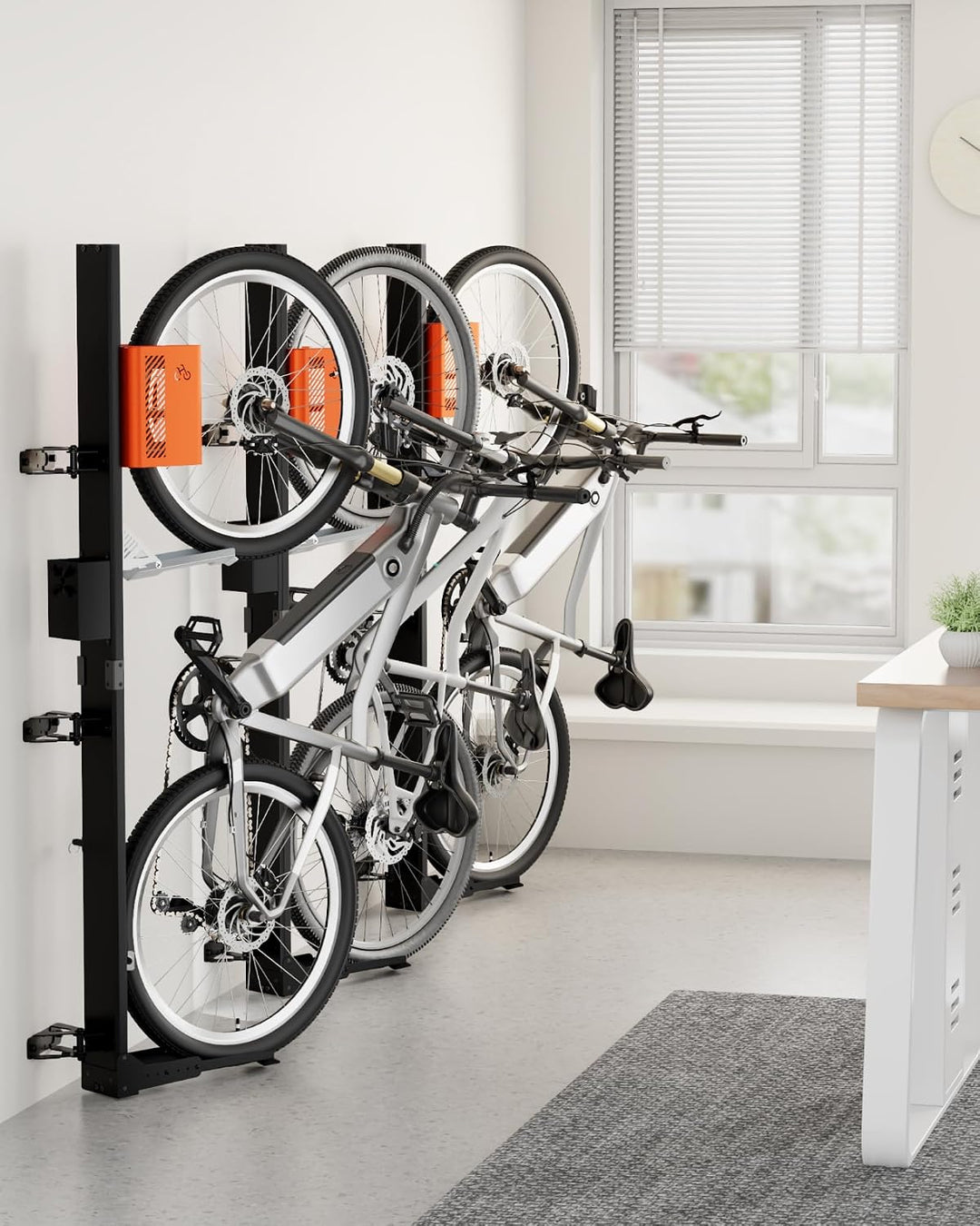 monTEK Automatischer Fahrradlift schwenkbar, Fahrradhalterung Wand bis 32 kg, ohne schweres Anheben,