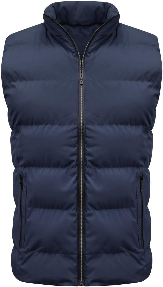YOUTHUP Weste Herren Steppweste Winter Freizeit Wärme Ärmellose Sportweste Outdoor Stehkragen Winter