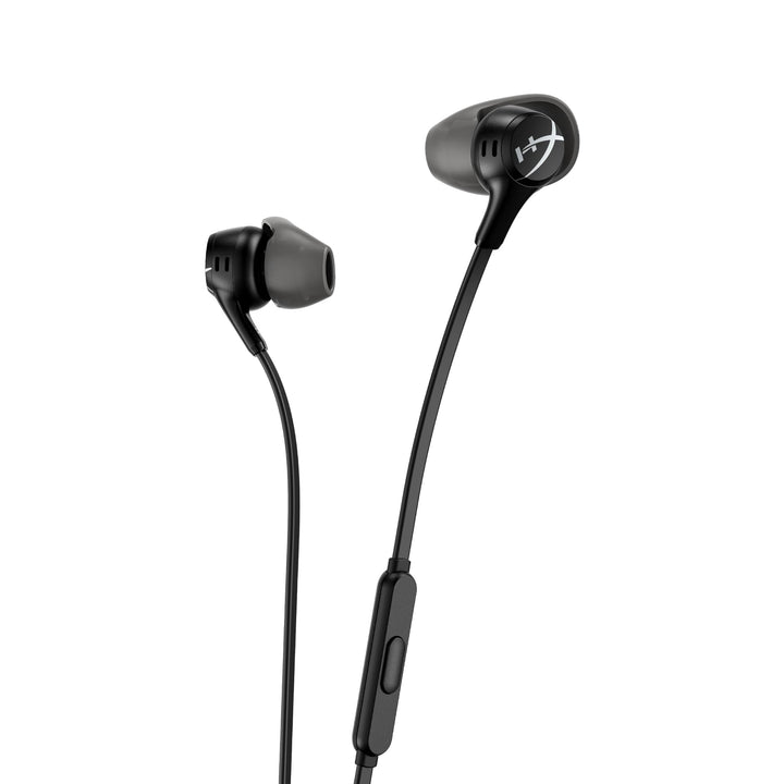 HyperX Cloud Earbuds II Gaming-Ohrhörer mit Mikrofon, Schwarz, Schwarz
