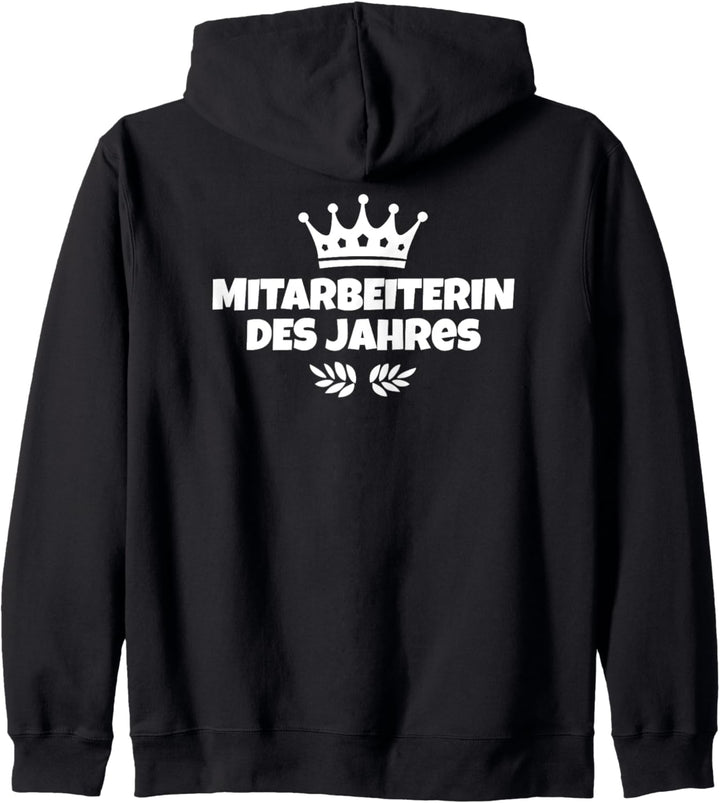Mitarbeiterin des Jahres (Weiss) Frauen Kapuzenjacke