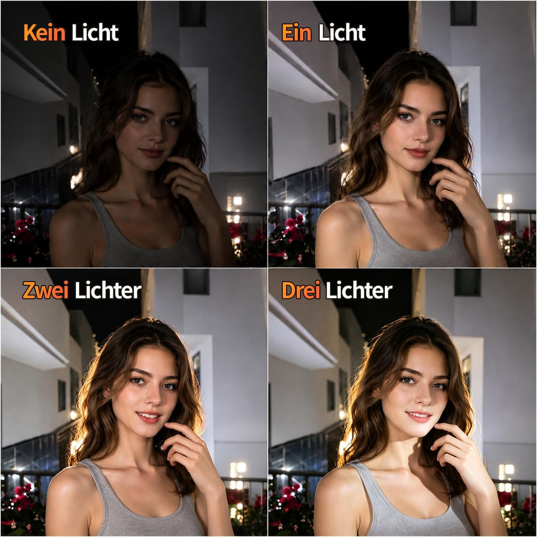 yAyusi 3er-Set Magnetisches LED Video Licht für DJI OSMO Pocket 4/3, 500mAh Mini Fülllicht, Pocket 4