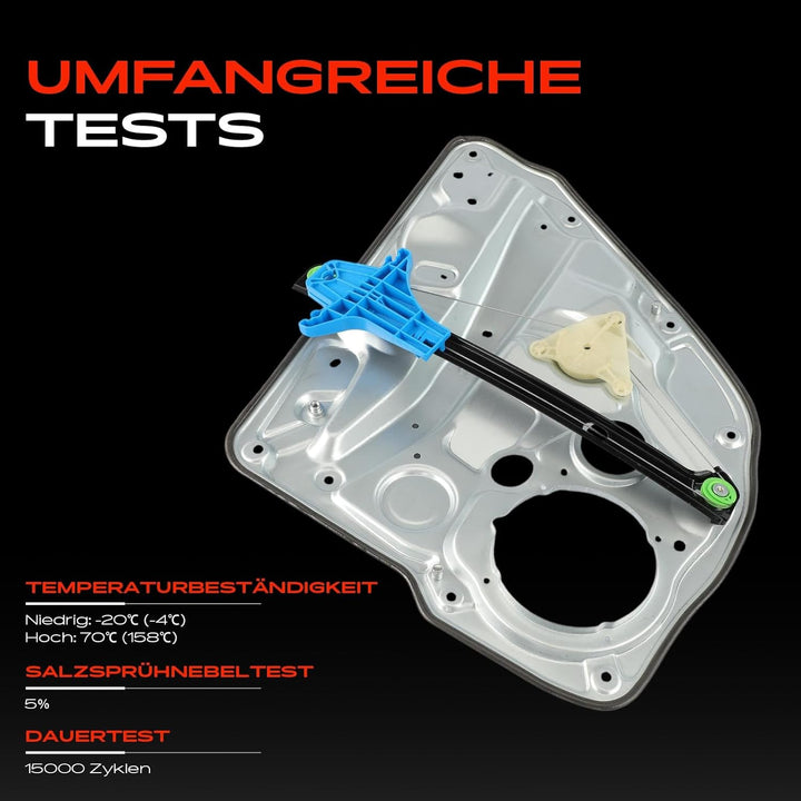 Frankberg Fensterheber Mit Grundplatte Hinten Links Kompatibel mit B-o-r-a 1J2 1J6 Golf IV 1J1 1J5 1