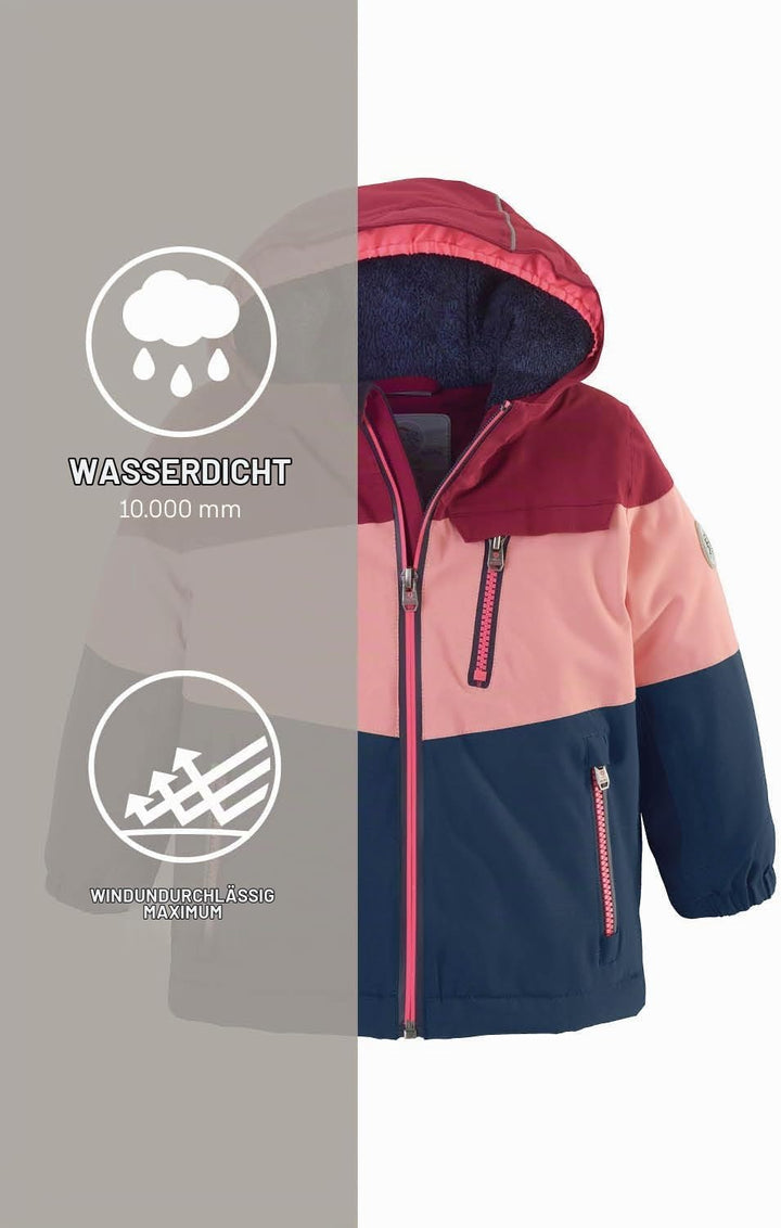 Killtec Unisex Fisw 3 Mns Ski Jckt Skijacke/Funktionsjacke mit Kapuze und Schneefang, brombeere
