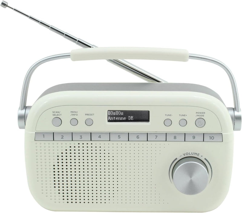 Soundmaster DAB280BE tragbares DAB+ und UKW-RDS Digitalradio mit Kopfhörerbuchse …